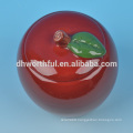 Apple shaped ceramic food container in high quality